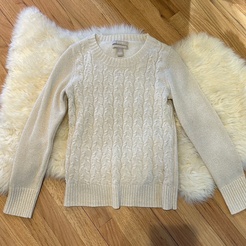 Banana republic cable knit crew neck sweater